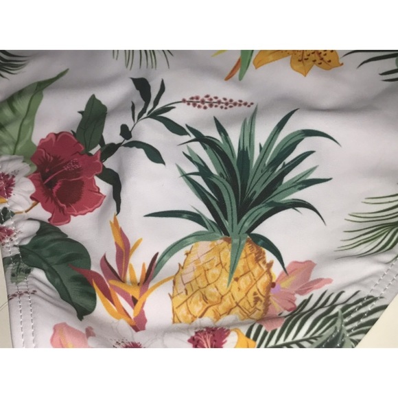 missguided tropical + floral high waisted bikini bottoms size women’s 6 - Picture 6 of 9